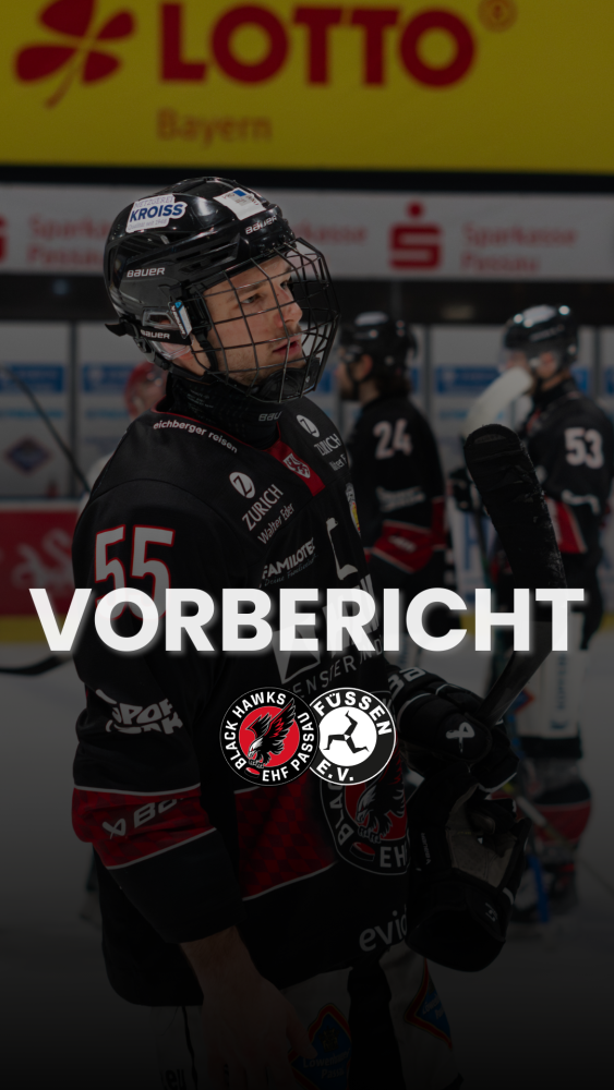 „DO OR DIE“ – Erstes Endspiel um die Pre-Playoffs: Black Hawks empfangen Füssen